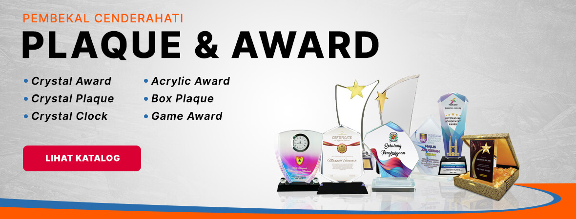 Plaque & Award Pembekal Cenderahati Korporat